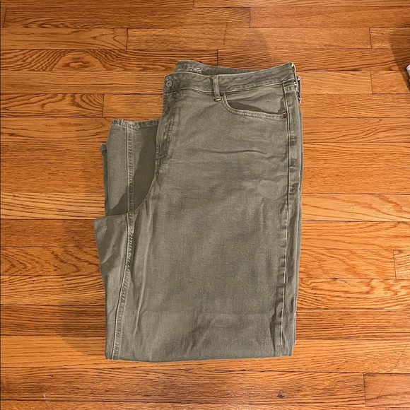 Old Navy US20 , Extra High-Waisted Sky-Hi Wide-Leg Jeans green - Picture 4 of 8